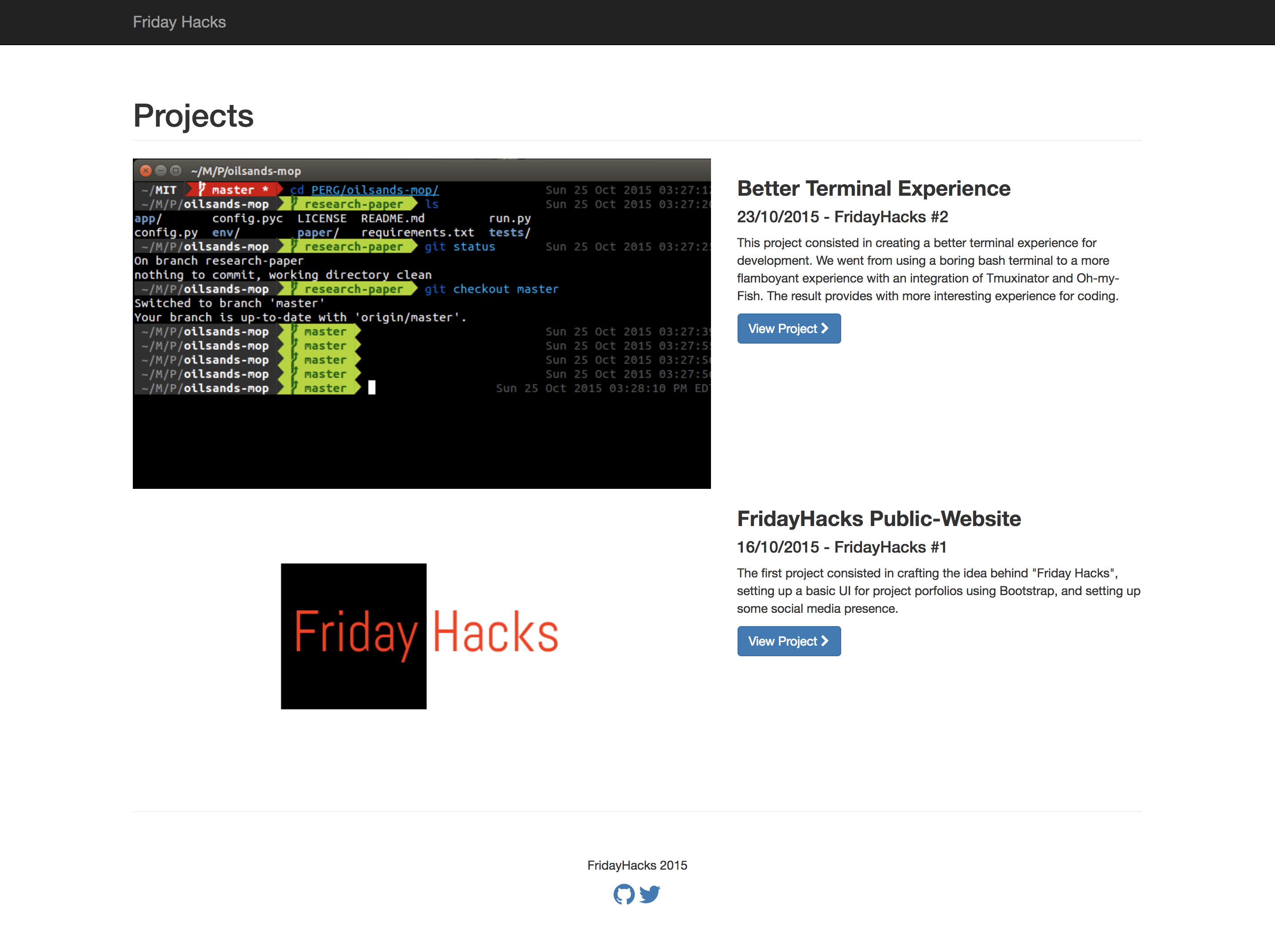Friday Hacks 1