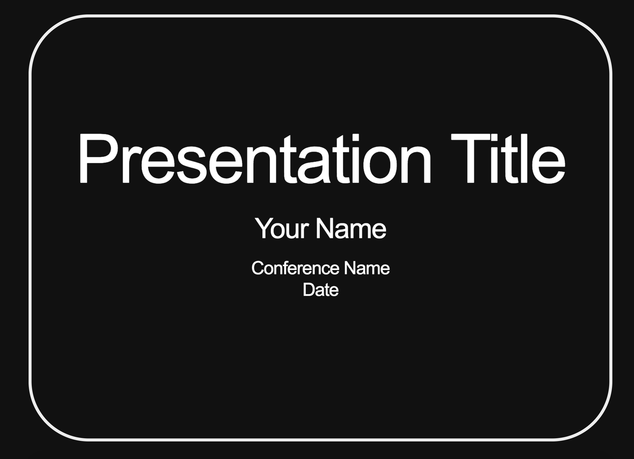 Reveal.js Template
